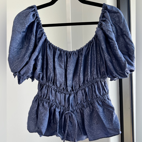 NSR -  Smocked Top with Tie - Picture 1 of 5
